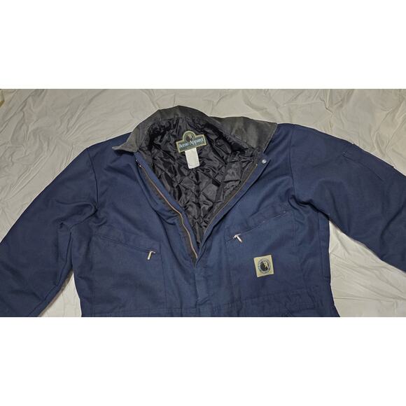 BERNE Apparel Insulated Canvas Coveralls Corduroy Collar Side Zip SZ XL 48-50 - Picture 2 of 11